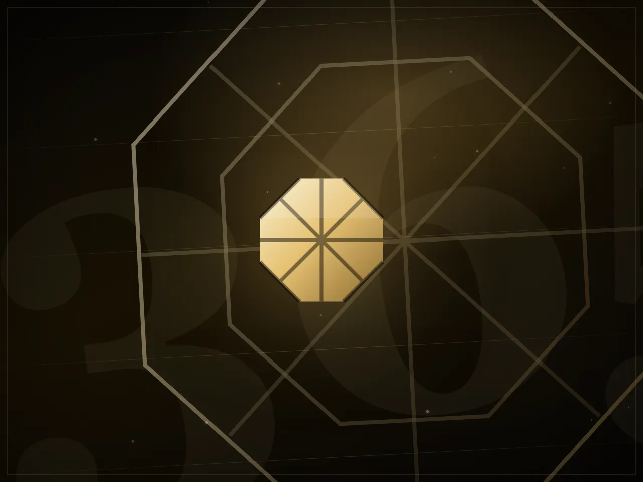 UFA365 black and gold brand artwork with the octagon emblem